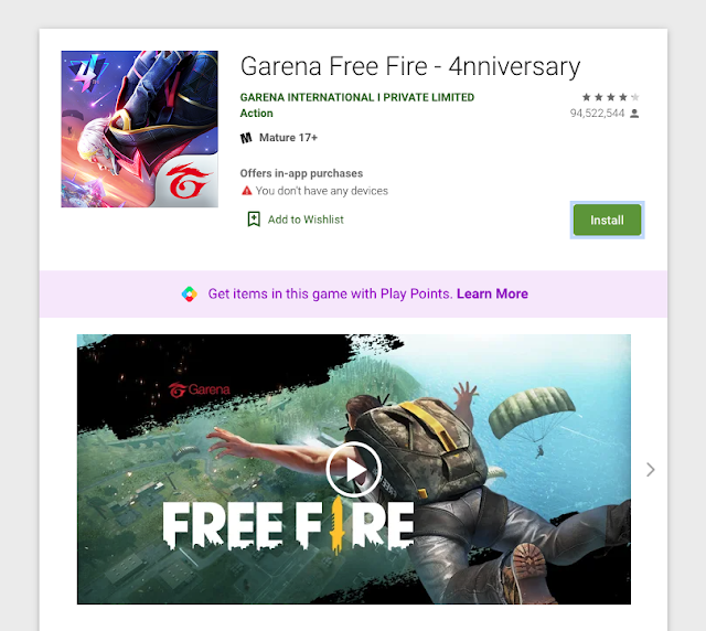 Free Fire game