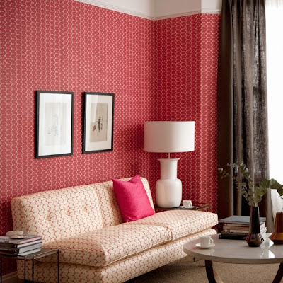 Decoración de Salas de color Rojo | Cómo arreglar los Muebles en una