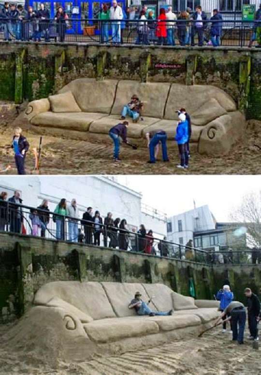 Unique Sand Sofa