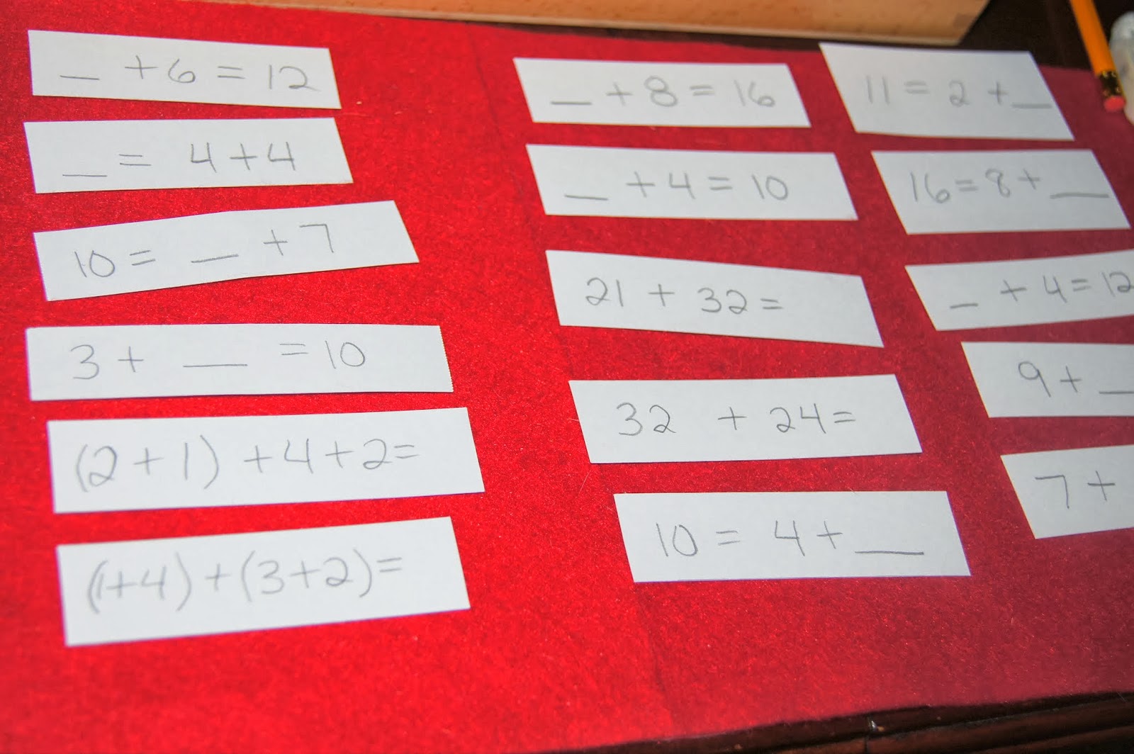 Montessori Addition Table Printable