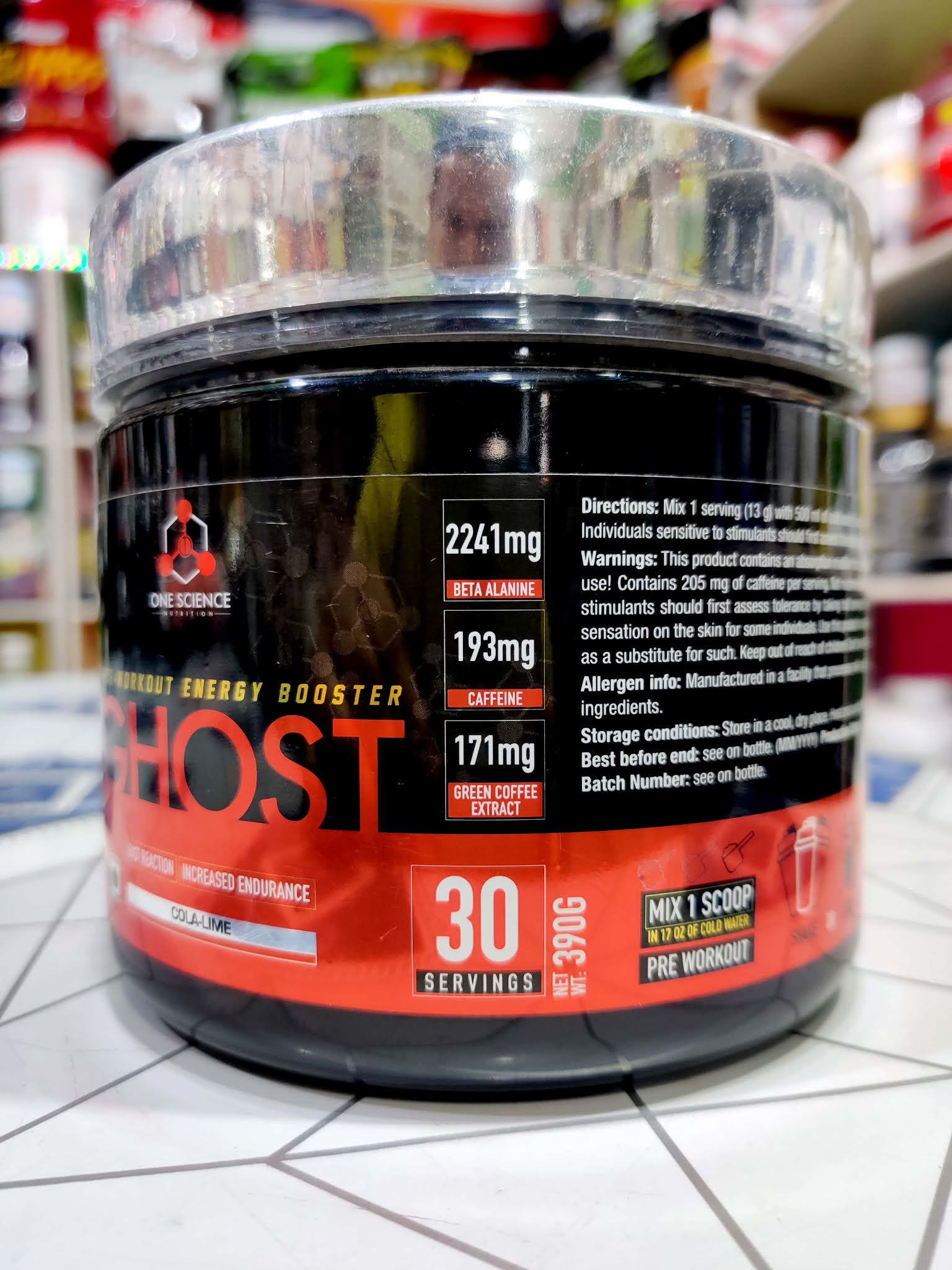 6 Day Ghost Pump Pre Workout with Comfort Workout Clothes