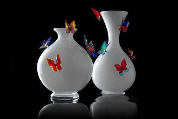 vasi-in-vetro-di-murano-shopping-bianchi-con-farfalle
