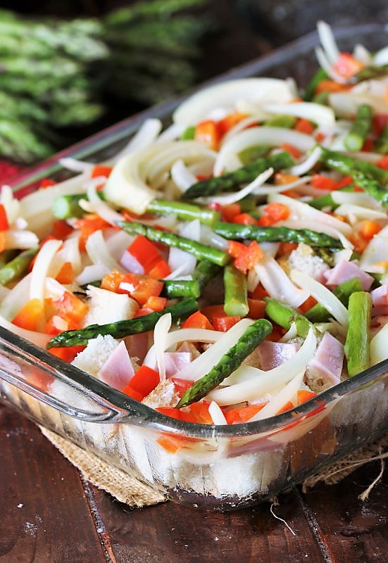 Overnight Asparagus Breakfast Casserole with Ham The Kitchen is My