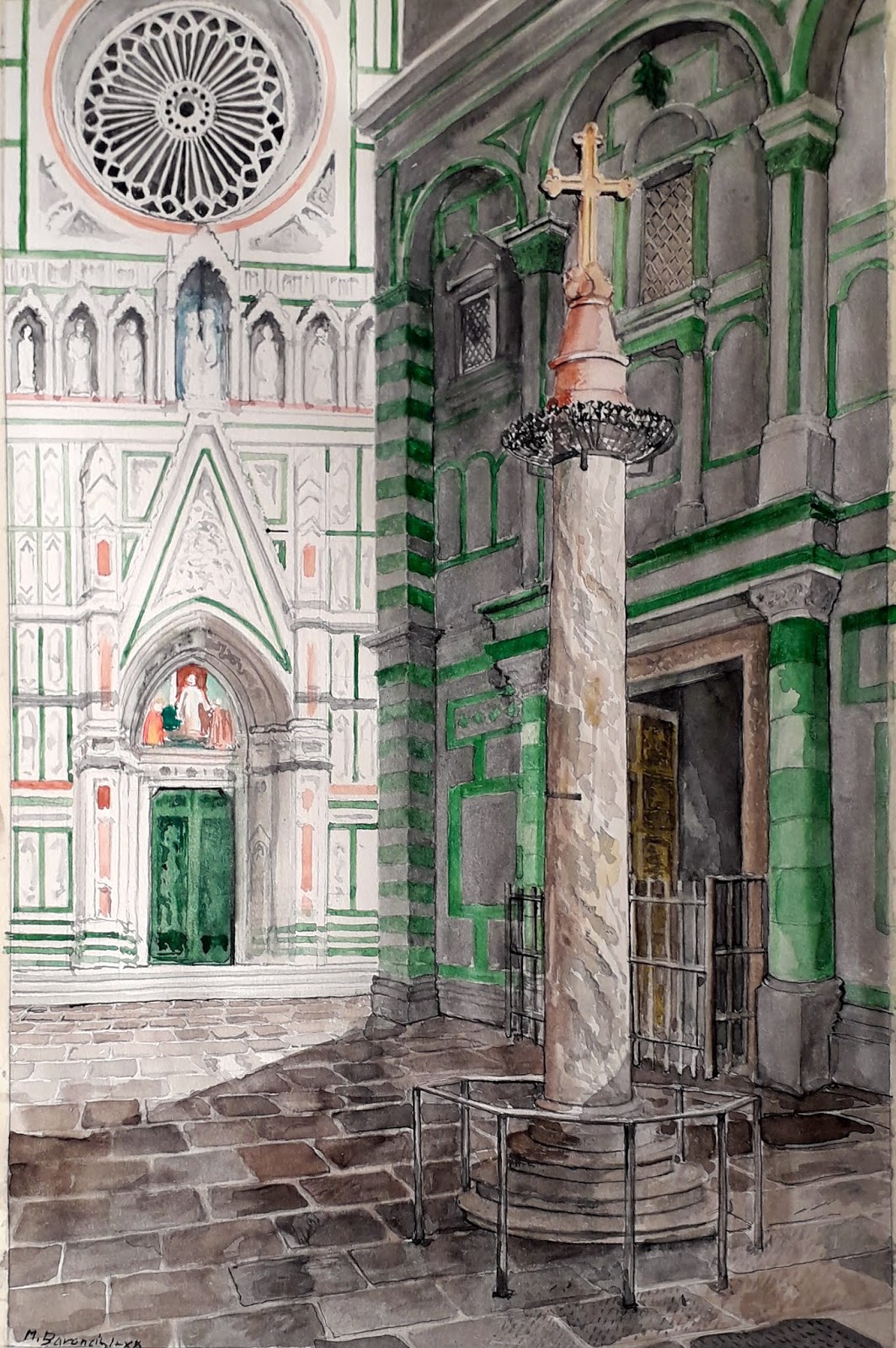 COLONNA SAN ZANOBI acquerello