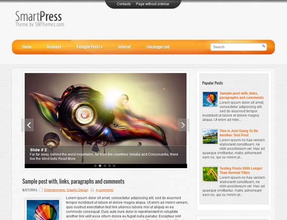 SmartPress Blogger Template
