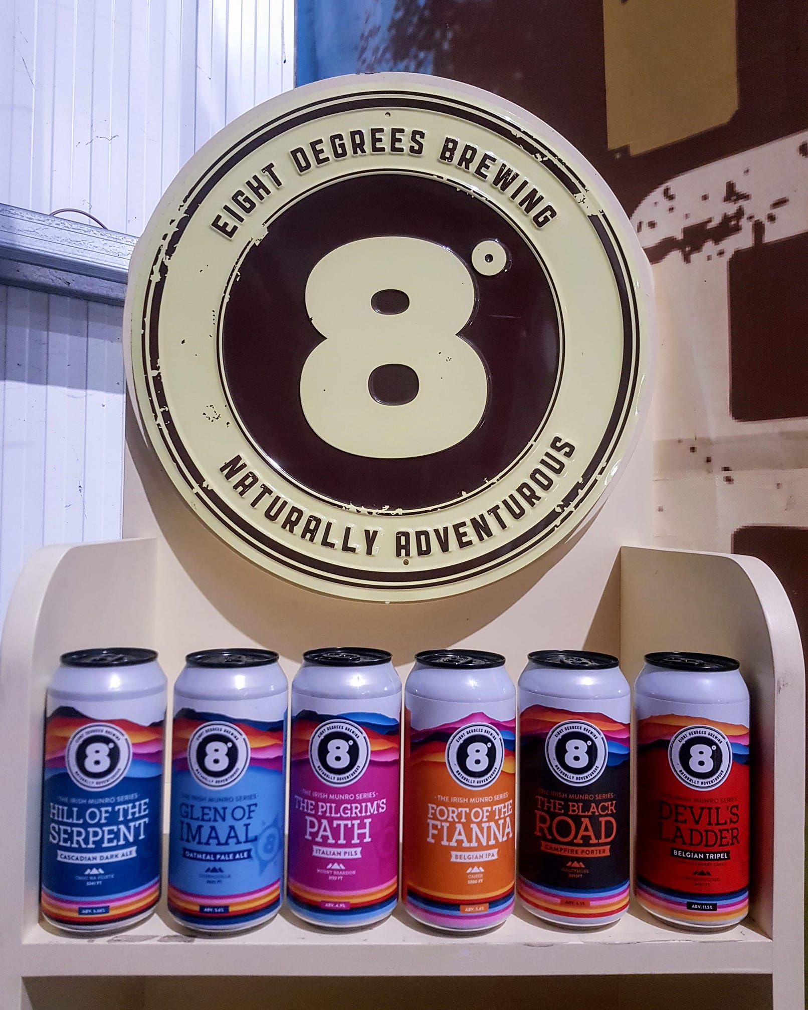 Porter, IPA and Artisan Coffee in Eight Degrees Christmas Pack