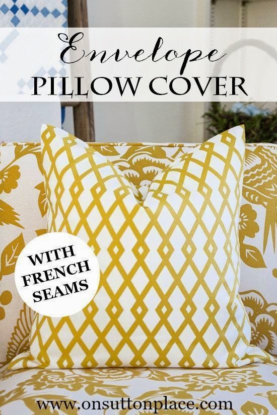 Best DIY Projects Envelope Pillow Cover Tutorial Easy directions
