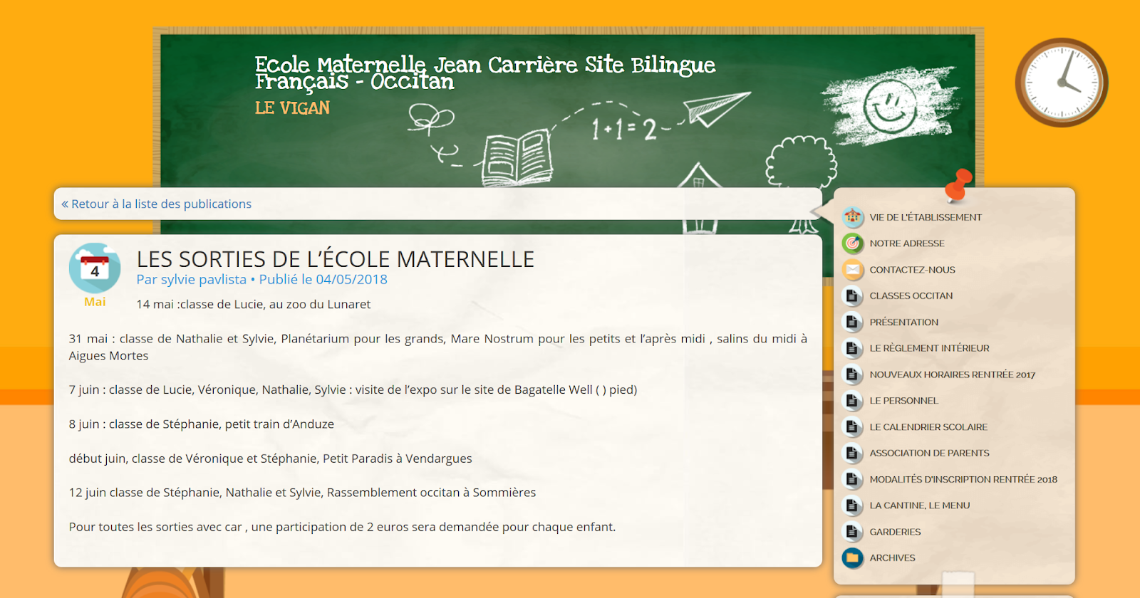 Ape Les Pitchous Viganais Les Sorties Maternelle