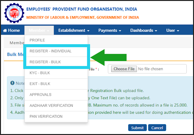 Epf employee login