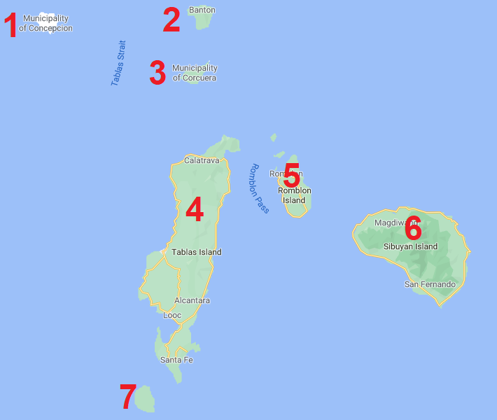 Tablas Island Map