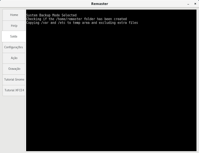 Ferramentas Linux 1 - Backup com Remaster GTK - Dicas Linux e Windows