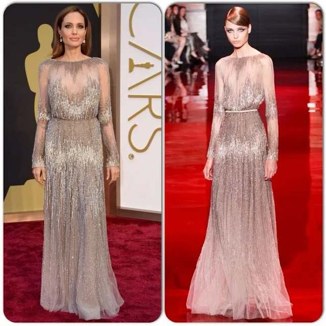 Angelina Jolie in Elie Saab Couture – Oscars 2014