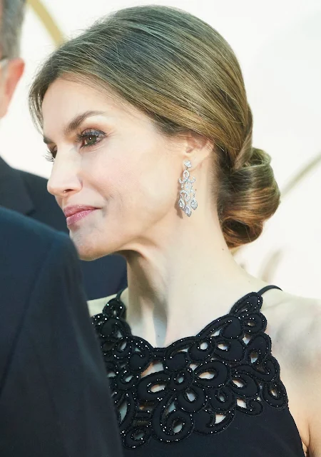 Queen Letizia of Spain and King Felipe VI of Spain attends the 'Mariano De Cavia' awards