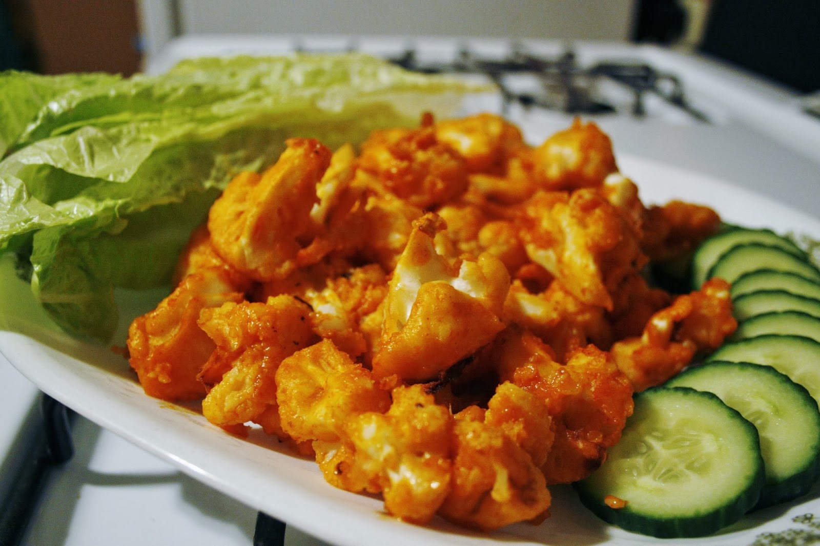 Rags and Roses Recipe Buffalo Cauliflower Bites