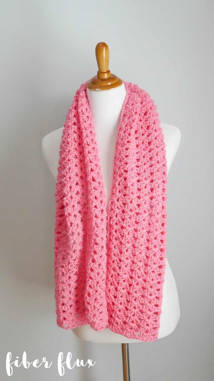 Fiber Flux Free Crochet Pattern...Think Pink Friendship Shawl!
