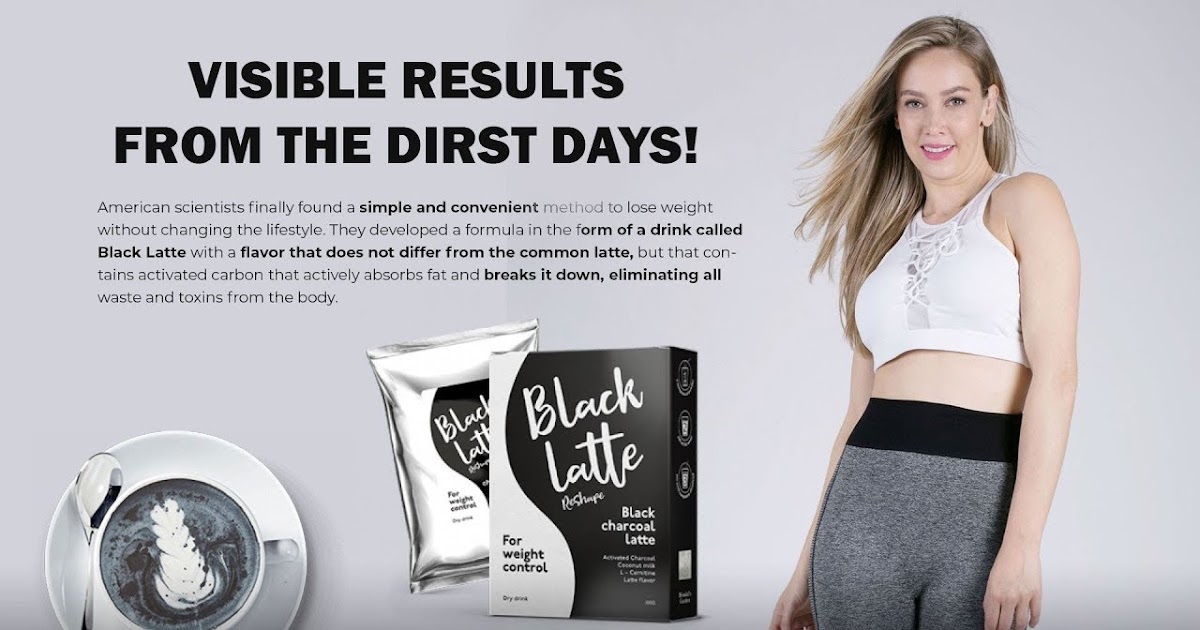 Black Latte Charcoal coffee to lose weight!