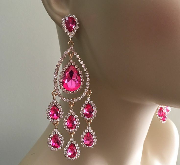 Crystal earrings jewellery