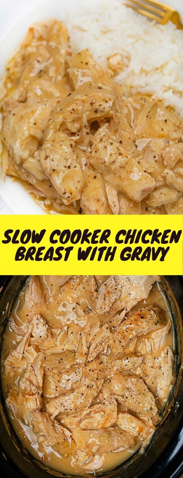 Slow Cooker Chicken Breast with Gravy Let's Cooking
