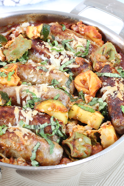 One-Pot Tortellini with Sausage and Zucchini One-Pot Tortellini with Sausage and Zucchini