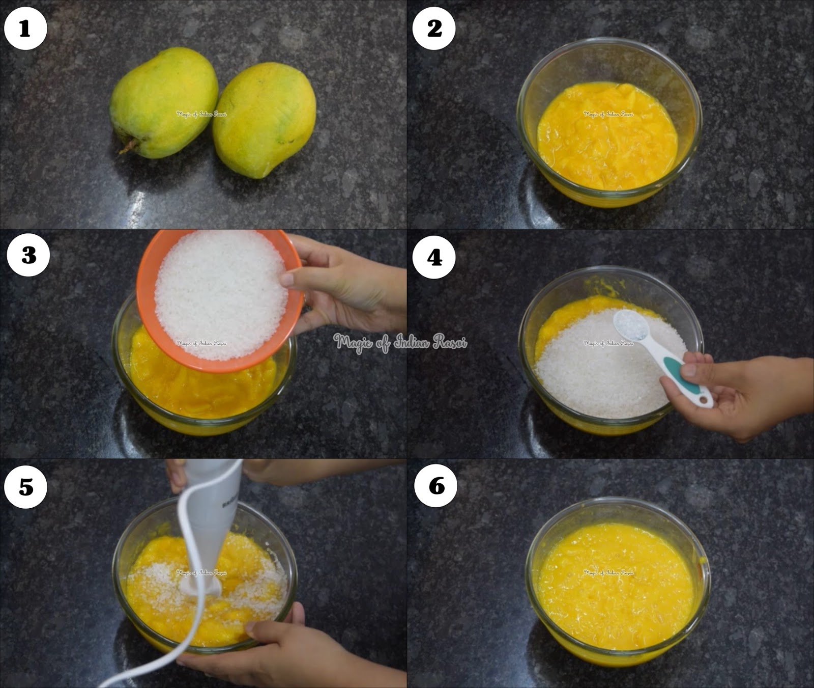 Mango Pulp Juice Recipe - मैंगो जूस साल भर स्टोर करे रेसिपी - Priya R - Magic of Indian Rasoi