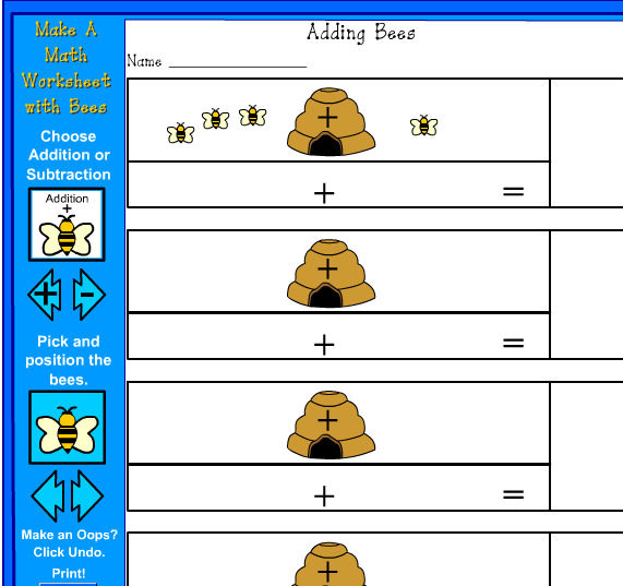 Kids Learn English American Class SUMAR Y RESTAR ABEJAS