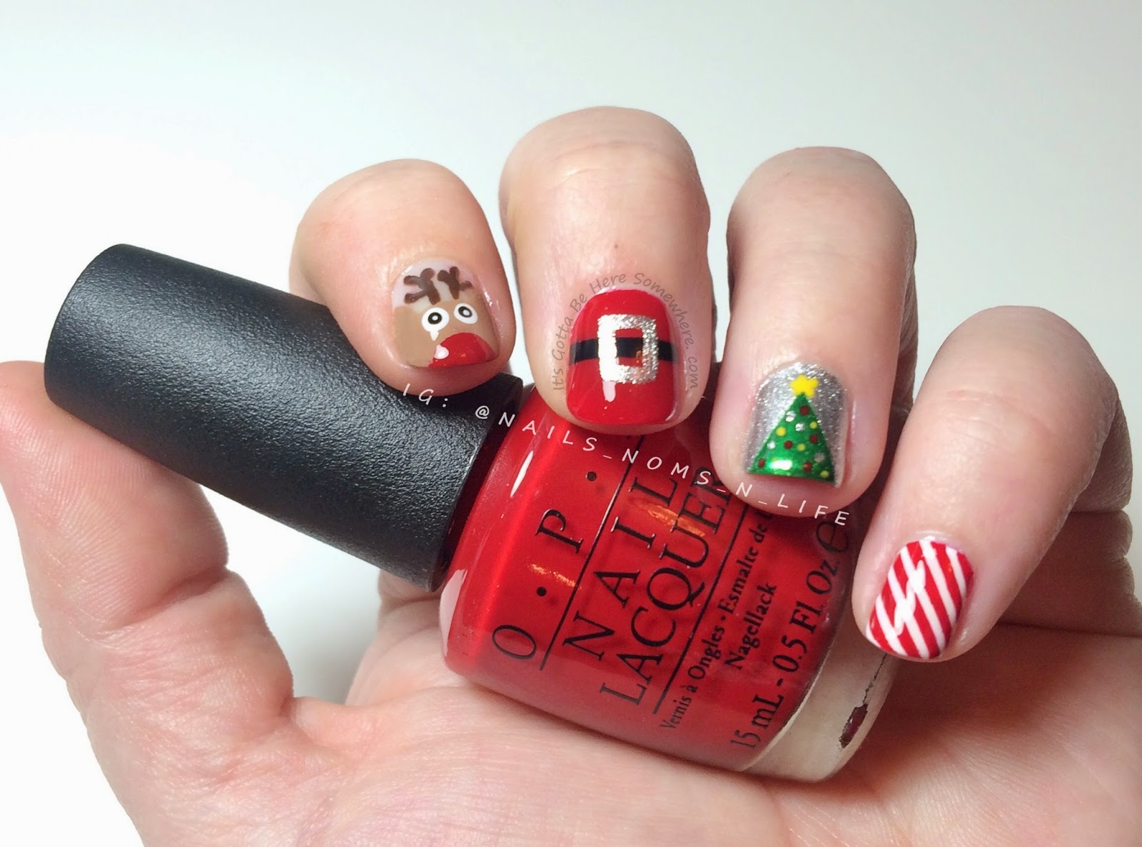 It's Gotta Be Here Somewhere: Christmas mani and TSO