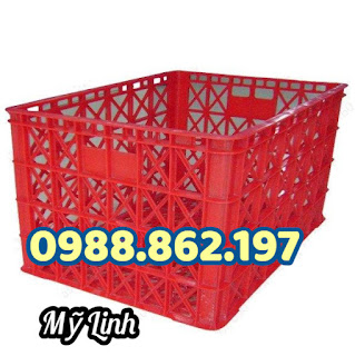 Sọt nhựa rỗng 26 bánh xe, sọt nhựa HS015