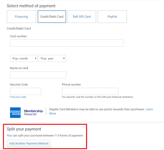 How To Split Payments With Dell