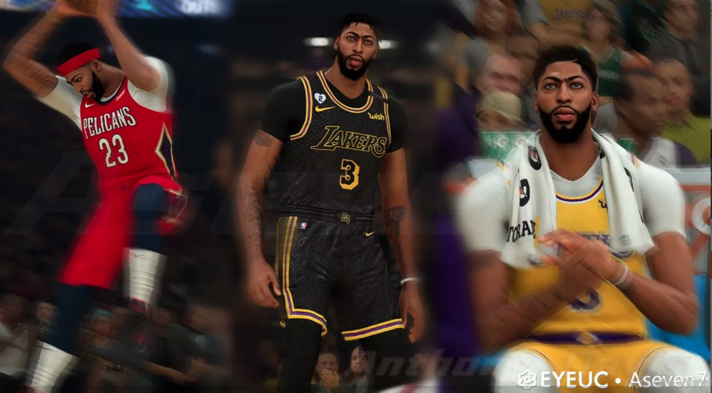 Anthony Davis Cyberface, Hair and Body Model 3 Versions