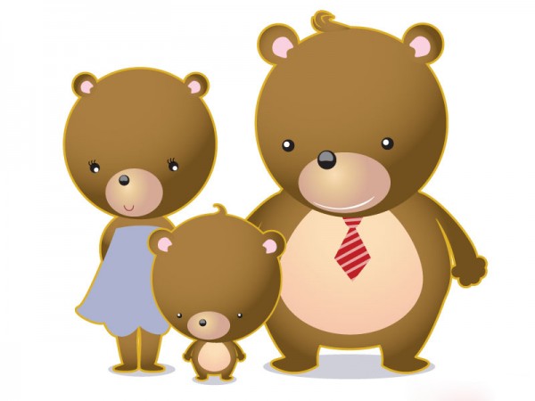 قصة الدببة الثلاثة والفتاة الصغيرة مكتوبة للأطفال