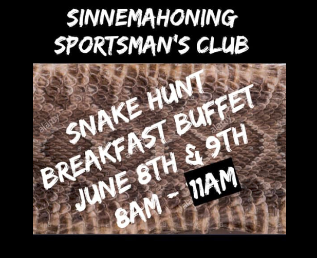 Cameron County PA News Snake Hunt Sinnemahoning Sportsman's Club