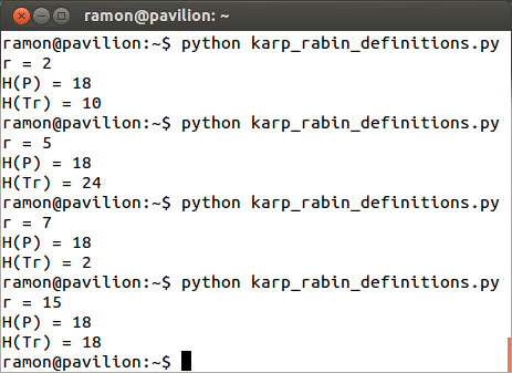 Ramón González: Karp-Rabin Algorithm