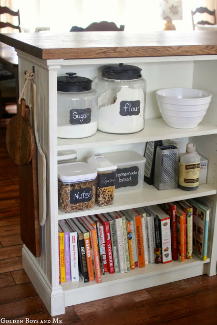 DIY Kitchen Island made from BILLY bookcases