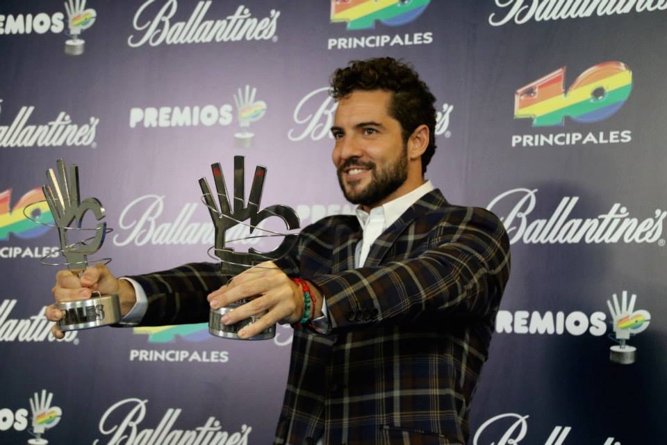 David Bisbal, recibio dos premios 40 Principales 2014