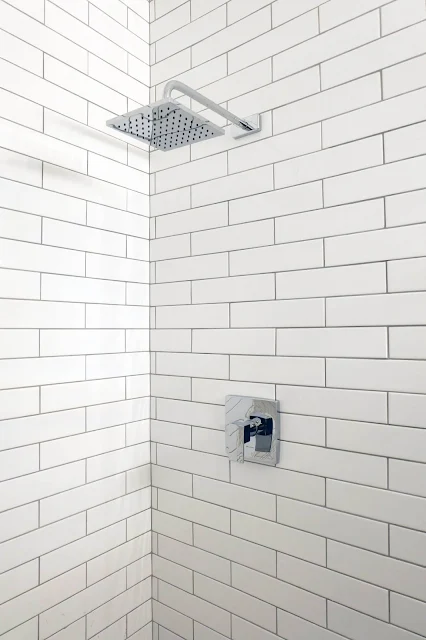 shower hardware installed