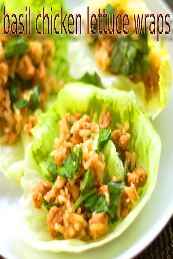 basil chicken lettuce wraps Masakan Ibu