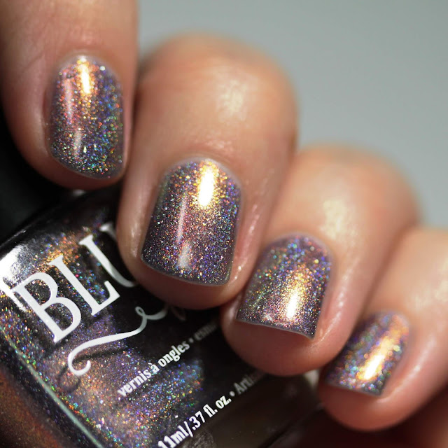 BLUSH Lacquers Midnight Moonbow swatch by Streets Ahead Style