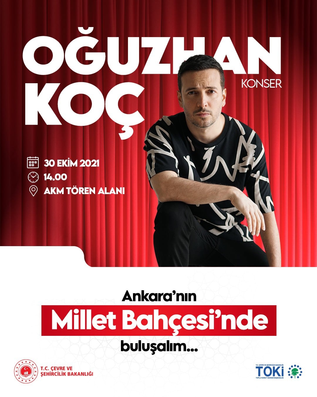 Ankara Akm Millet Bahçesi OĞUZHAN KOÇ Konseri