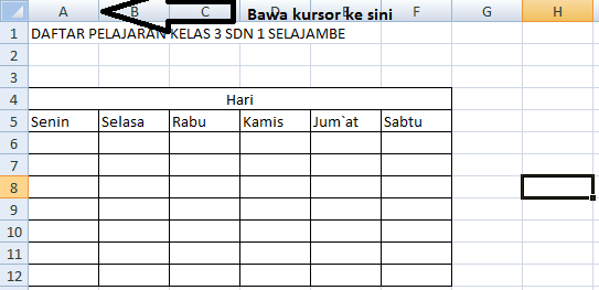 Cara Mudah Membuat Tabel di Microsoft Excel - SIAP BELAJAR