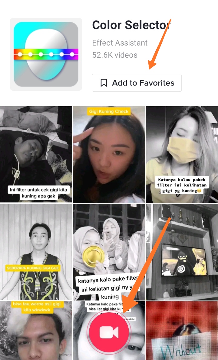 Yellow Teeth Filter Tiktok Color Customizer Filter How to use color