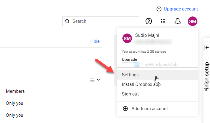 如何永久删除 Dropbox 帐户