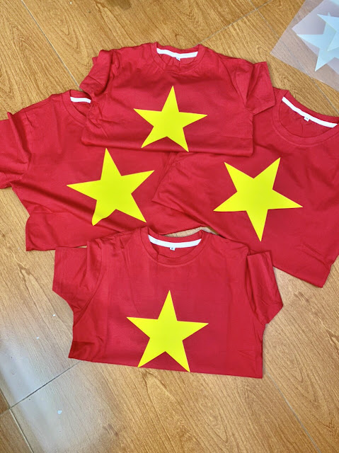 Áo phông cờ đỏ sao vàng đồng phục Đắk Nông