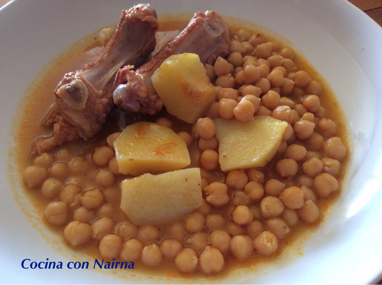 COCINA CON NAIRNA (Mycook y Gm E) Garbanzos con costillas en Olla GM