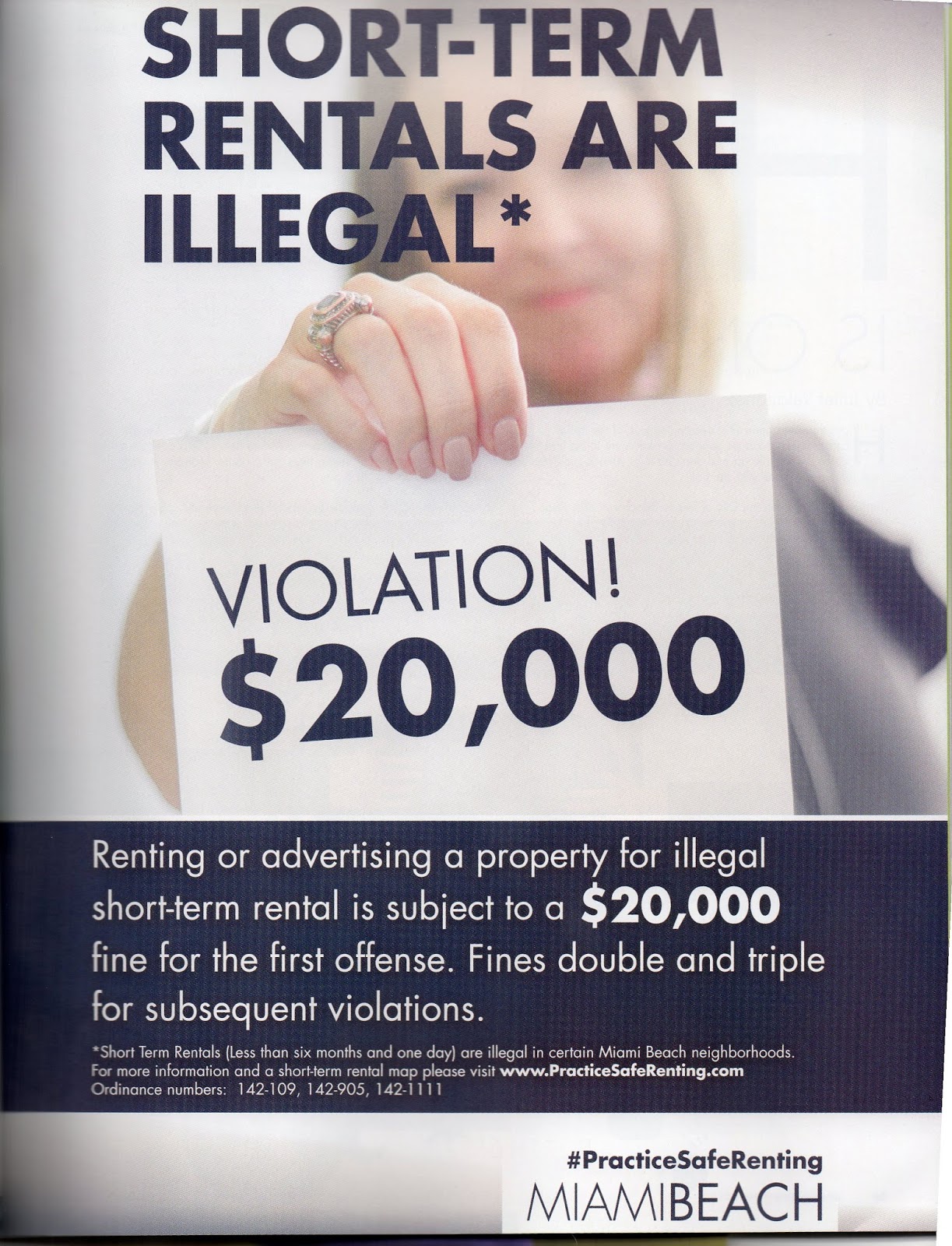 MiamiBeach ShortTerm Rentals Are Illegal