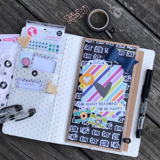 Nicole Kerr Ink Travelers Notebook Layout Freckled Fawn