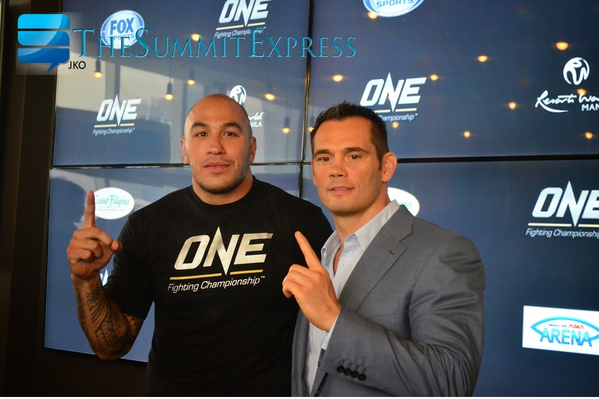 ONE FC's newest superstar, Fil-Am Brandon Vera and ONE FC VP of Operations, Rich Franklin