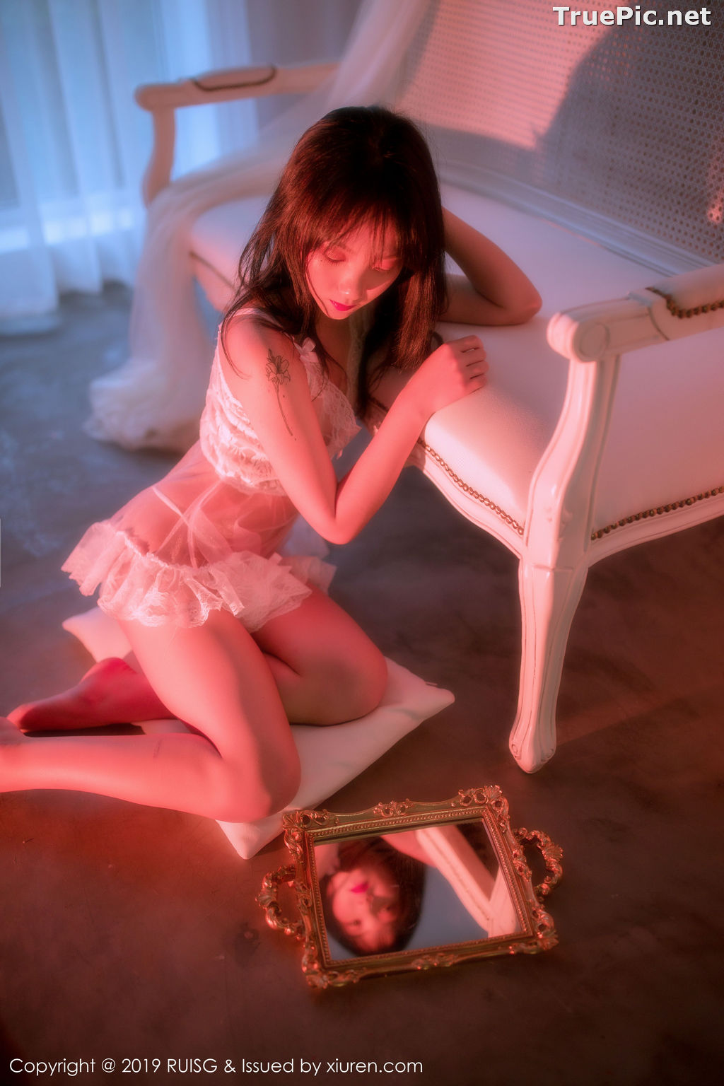 Image RuiSG Vol.079 - Chinese Model 小葡萄miki - White Angel In The Mirror - TruePic.net - Picture-38