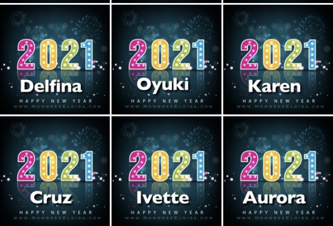 Happy New Year 2021. (Nombres)