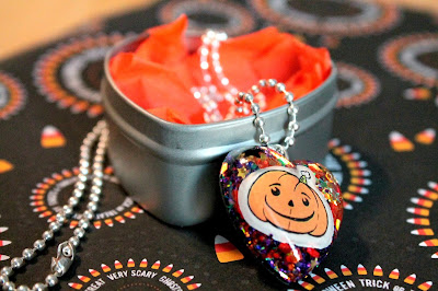 Pumpkin Resin Necklace by I Sew Cute