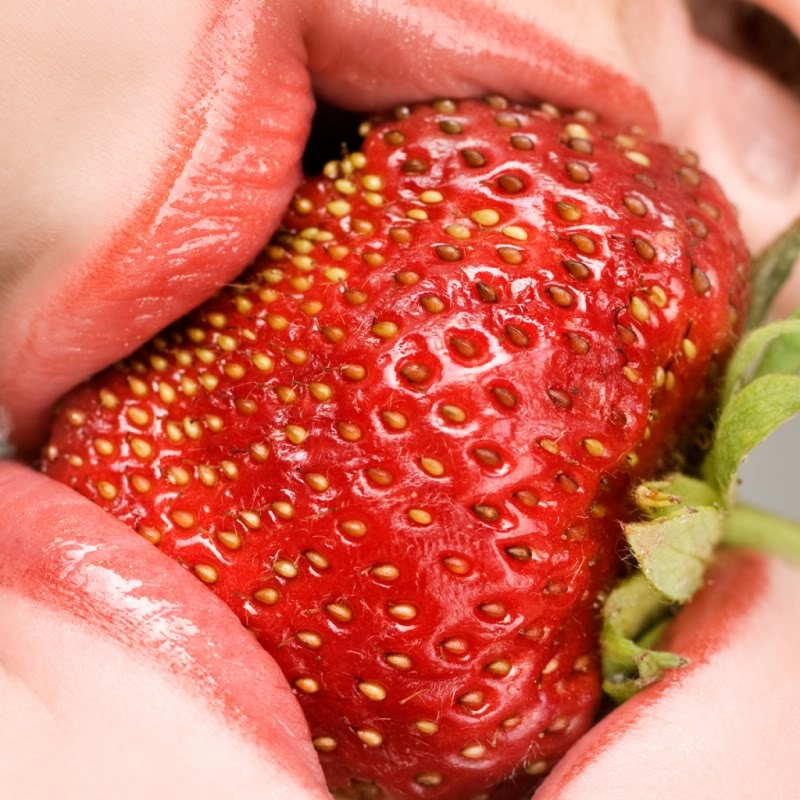 Sugar and Strawberries. (kinda NSFW) Gnite.